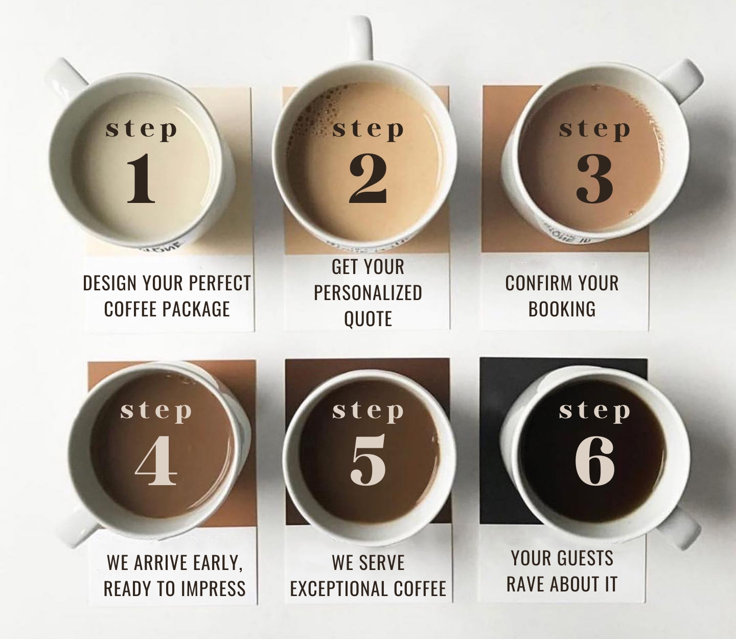 Specialty coffee bar setup for events in St Augustine, Florida